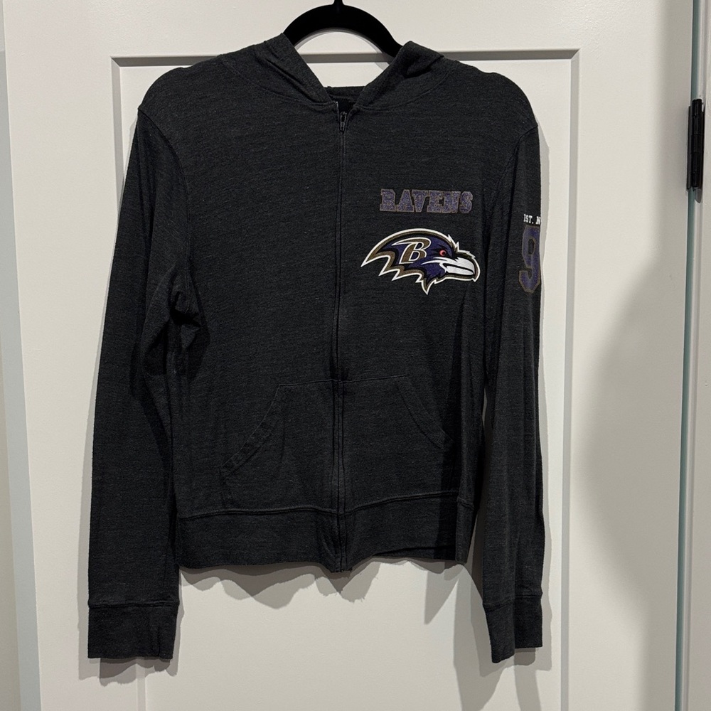 NFL Gray Ravens Zip
